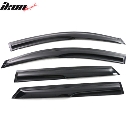 Fits 16-21 Hyundai Tucson Mugen Style Acrylic Window Visors Rain Guard 4Pc Set