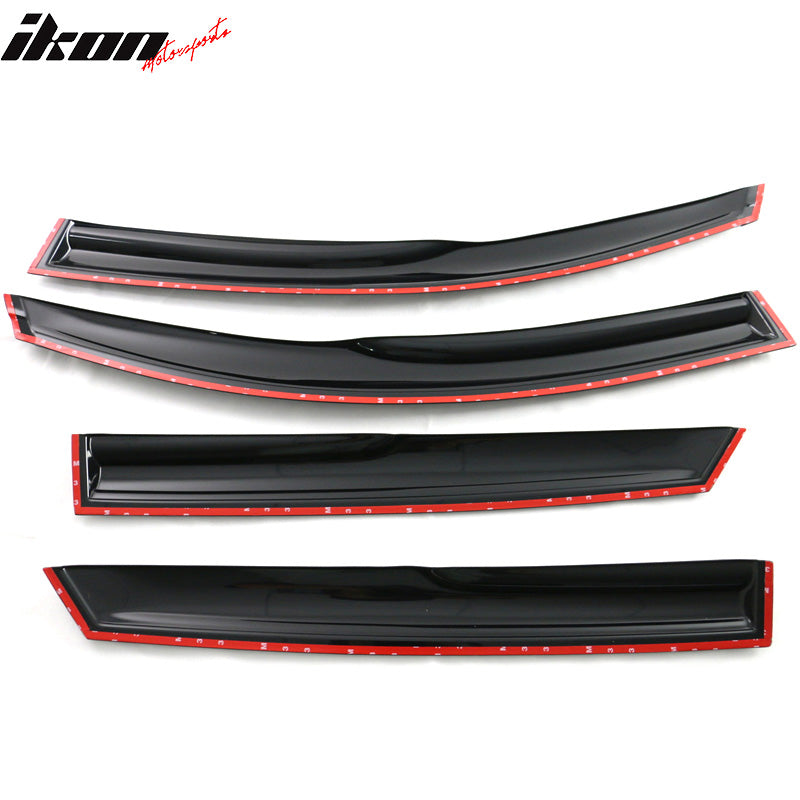 Fits 16-21 Hyundai Tucson Mugen Style Acrylic Window Visors Rain Guard 4Pc Set