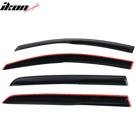 Fits 10-14 VW Golf MK6 GTI Mugen Style Window Visors Acrylic Air Deflectors 4PC