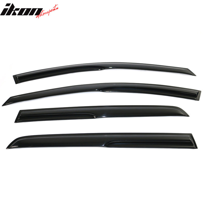 Fits 15-19 VW Golf MK7 Mugen Style Acrylic Window Visor Vent Rain Guard 4PCS