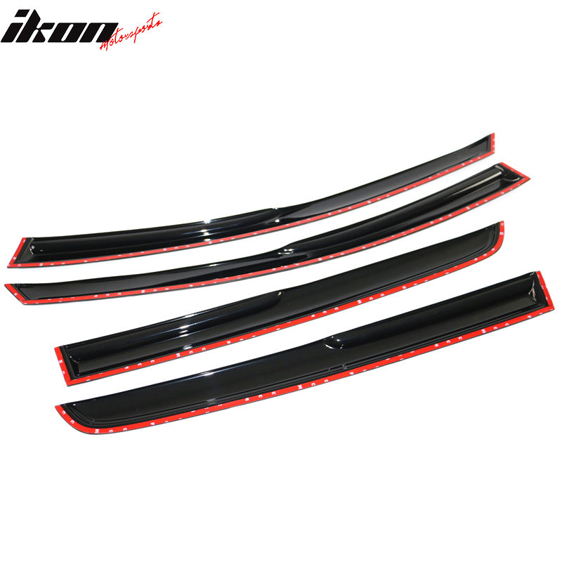 Fits 15-19 VW Golf MK7 Mugen Style Acrylic Window Visor Vent Rain Guard 4PCS