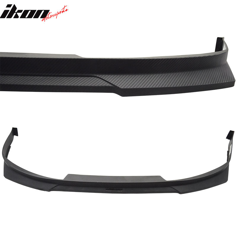 Front Bumper Lip Compatible With 1998-2002 Honda Accord, HC1 Style Matte Black Carbon Fiber Texture PP Front Bumper Lip Spoiler Bodykit Air Dam Chin by IKON MOTORSPORTS