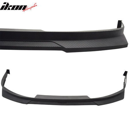 Fits 92-96 Prelude 2Dr HC1 Front Bumper Lip Matte Black PP Carbon Texture