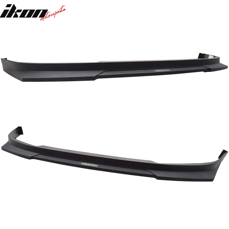 Fits 06-08 Honda Civic HC1 Front Bumper Lip Spoiler Matte Black Carbon Texture