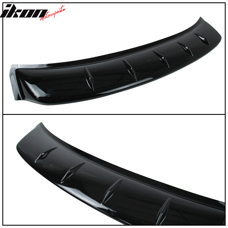 Fits 16-21 Honda Civic Sedan 4Dr Rear Roof Window Spoiler Wing Transparent Smoke