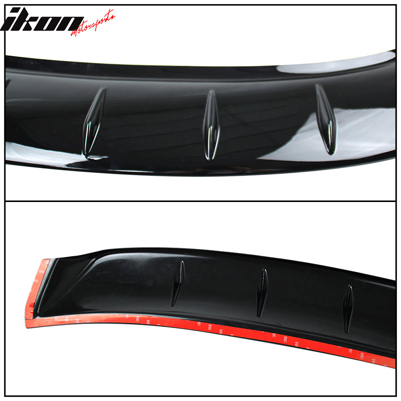 Fits 16-21 Honda Civic Sedan 4Dr Rear Roof Window Spoiler Wing Transparent Smoke