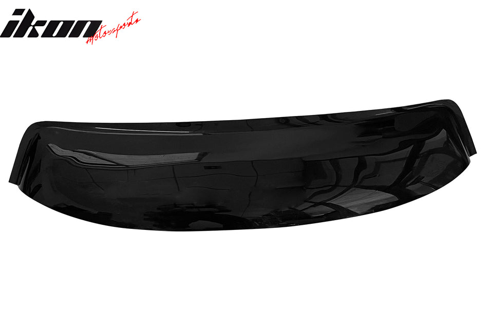 IKON MOTORSPORTS, Rear Window Roof Spoiler Compatible with 1997-2001 Honda Prelude, Translucent Acrylic Top Roofline Windshield Visor Spoiler Wing