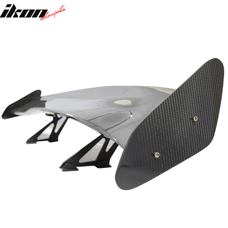 56" Inch GT Style Racing Race Drag Trunk Spoiler Wing - 3D Carbon Fiber CF