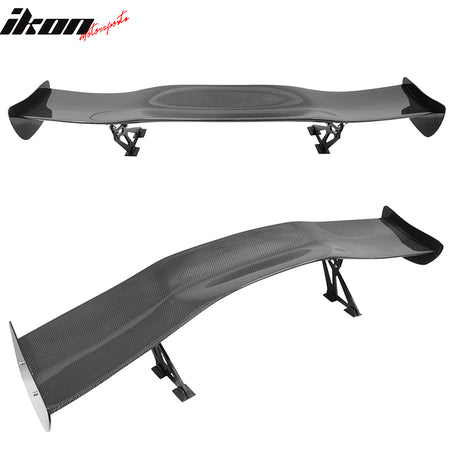 Universal 57" GT Style Racing Tail Rear Trunk Spoiler Wing 3D Carbon Fiber CF