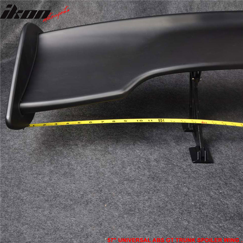 Fit For Nissan 57 Inch ABS Adjustable GT BLK Rear Span Trunk Spoiler Wing Sports