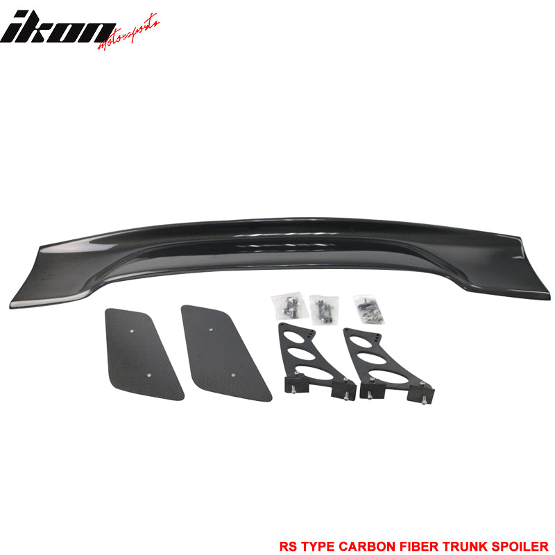 Universal 57 Inch JDM GT RS Type 3D Trunk Spoiler Wing - Carbon Fiber CF