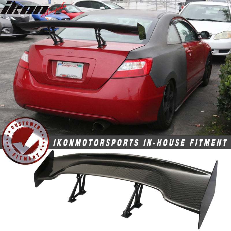 2006-2011 Honda Civic 57" Wide JDM Racing Trunk Spoiler Carbon Fiber