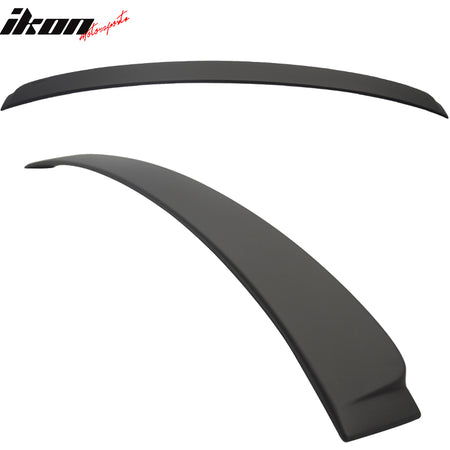 Roof Spoiler Compatible With 2005-2011 BMW E90 3-Series Sedan, AC-S Style ABS Matte Black Rear Spoiler Deck Lip Wing by IKON MOTORSPORTS, 2007 2008 2009 2010