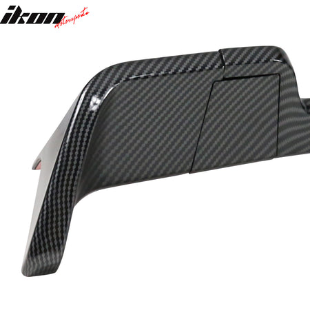 IKON MOTORSPORTS, Rear Roof Spoiler Compatible With 2013-2018 Ram 1500 All Cab & Bed Size IKON Style ABS Roof Spoiler Wing