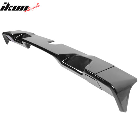 IKON MOTORSPORTS, Rear Roof Spoiler Compatible with 2019-2023 Ram 1500 All Cab & Bed Size IKON Style ABS Top Roof Spoiler Wing