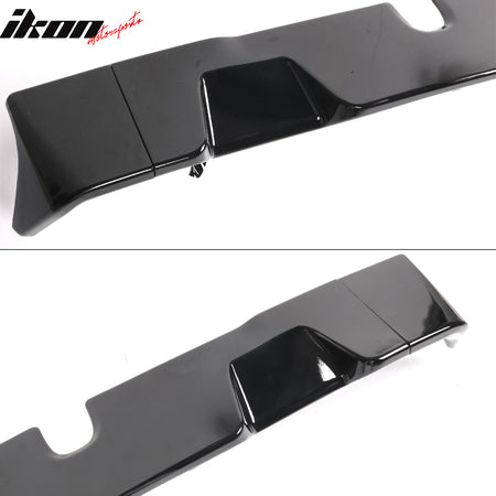 IKON MOTORSPORTS, Rear Roof Spoiler Compatible with 2019-2023 Ram 1500 All Cab & Bed Size IKON Style ABS Top Roof Spoiler Wing