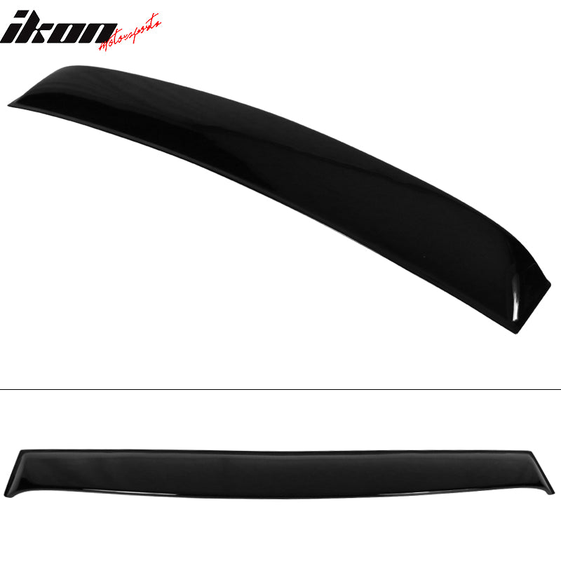 IKON MOTORSPORTS, Roof Spoiler Compatible With 2005-2014 Ford Mustang Coupe, PP Polypropylene Rear Window Visor Roof Lip Spoiler Wing