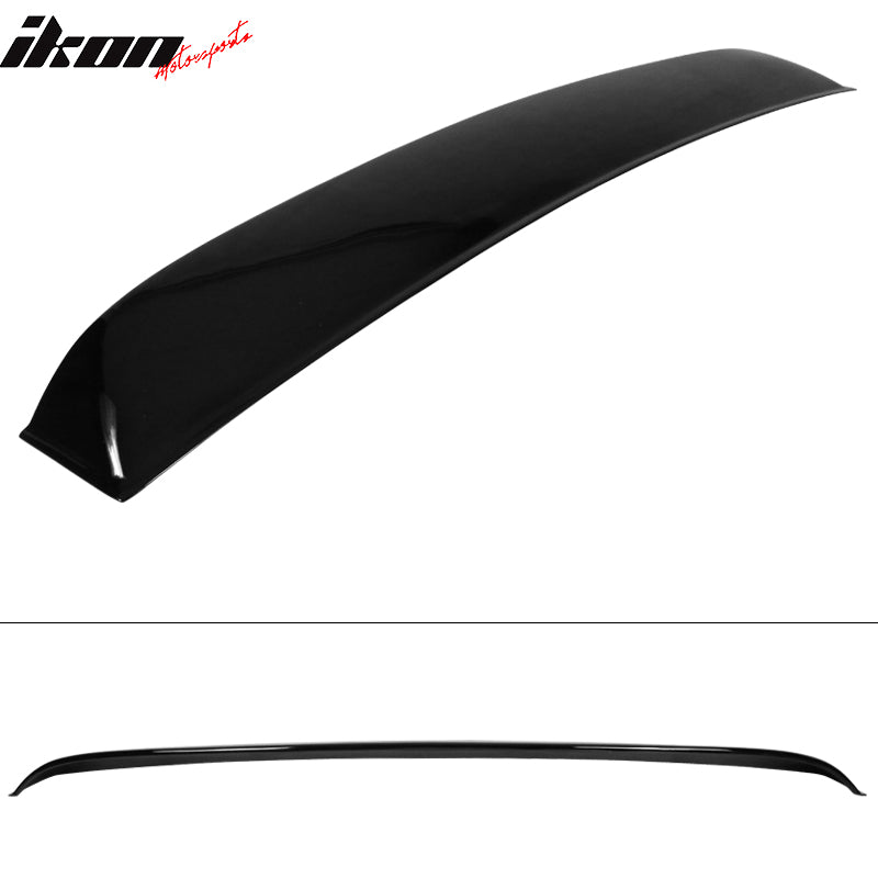 IKON MOTORSPORTS, Roof Spoiler Compatible With 2005-2014 Ford Mustang Coupe, PP Polypropylene Rear Window Visor Roof Lip Spoiler Wing