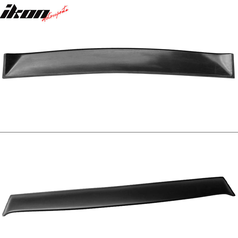 IKON MOTORSPORTS, Roof Spoiler Compatible With 2005-2014 Ford Mustang Coupe, PP Polypropylene Rear Window Visor Roof Lip Spoiler Wing