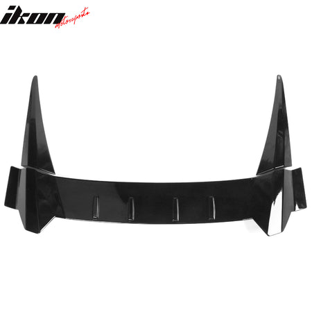 IKON MOTORSPORTS, Roof Spoiler Compatible With 2022 Honda Civic 11th Gen 4-Door Sedan, Type R ABS Plastic Rear Window Visor Spoiler Wing