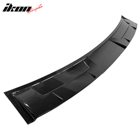 IKON MOTORSPORTS, Roof Spoiler Compatible With 2014-2022 Infiniti Q50, PP V Style Rear Window Visor Wing