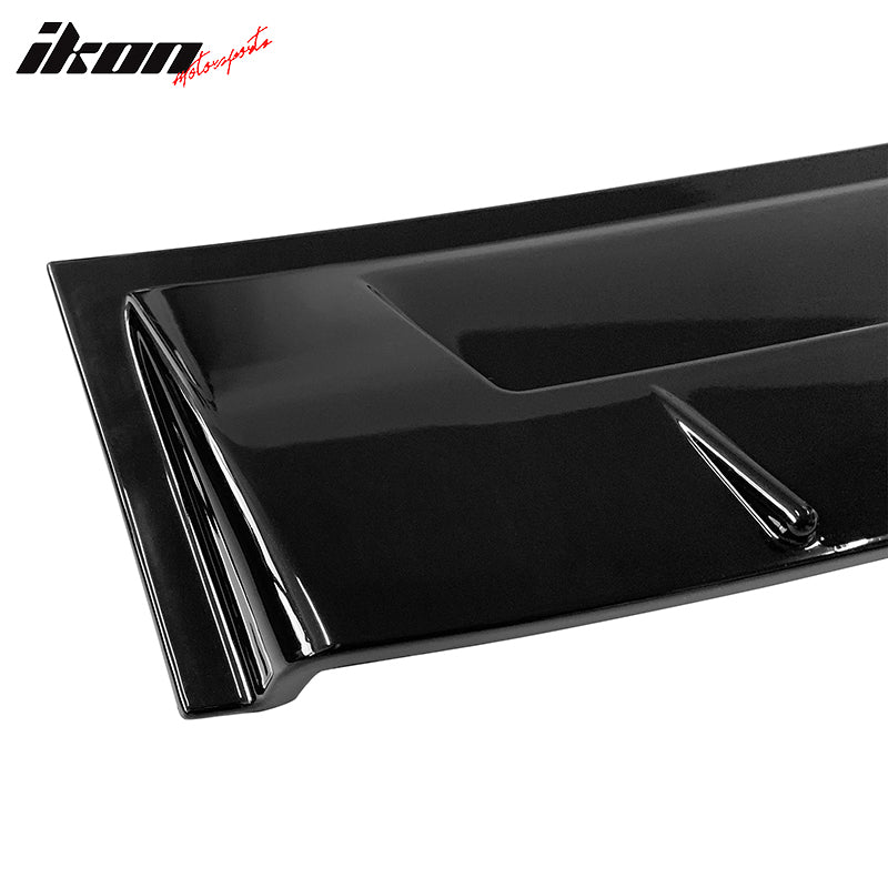 IKON MOTORSPORTS, Roof Spoiler Compatible With 2014-2022 Infiniti Q50, PP V Style Rear Window Visor Wing