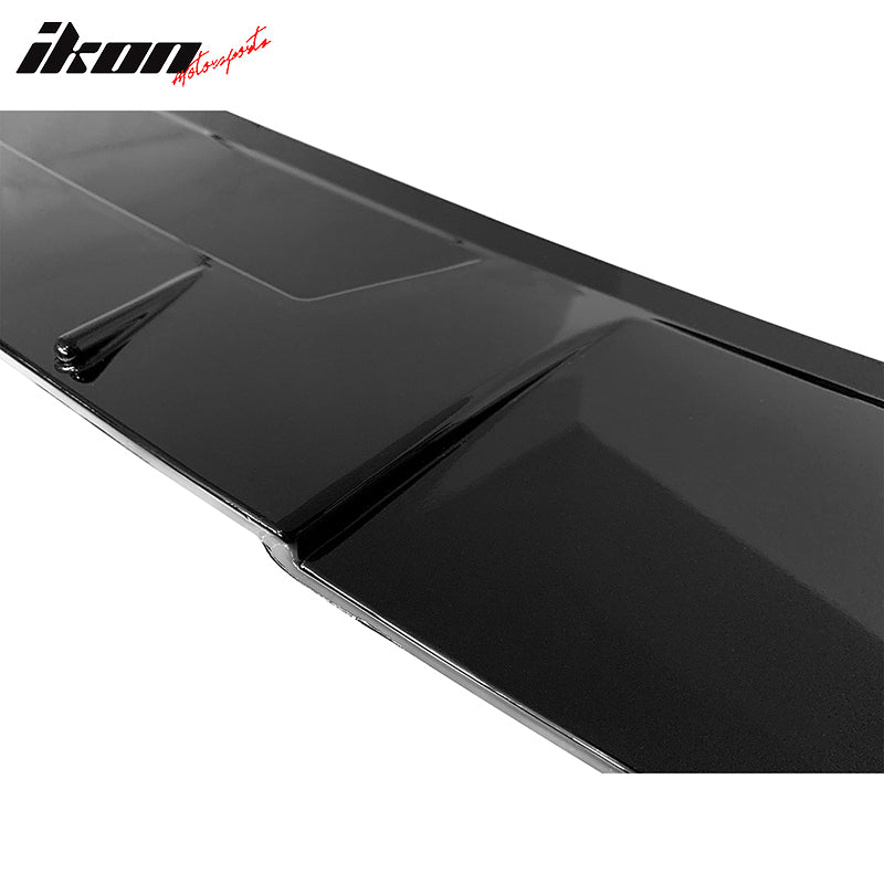 IKON MOTORSPORTS, Roof Spoiler Compatible With 2014-2022 Infiniti Q50, PP V Style Rear Window Visor Wing