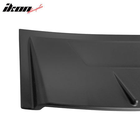 IKON MOTORSPORTS, Roof Spoiler Compatible With 2014-2022 Infiniti Q50, PP V Style Rear Window Visor Wing