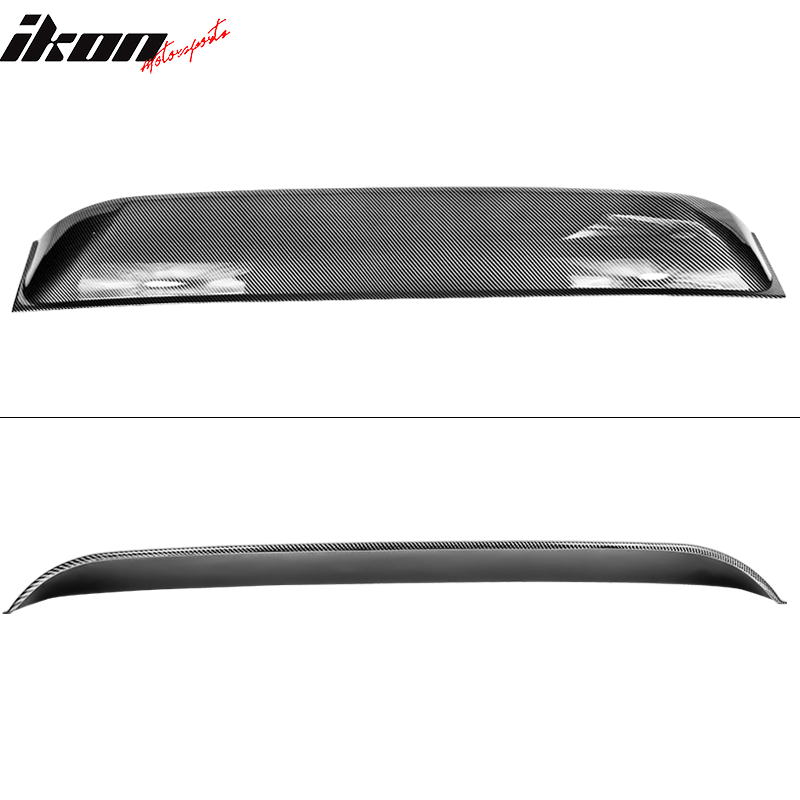 IKON MOTORSPORTS, Roof Spoiler Compatible With 2009-2020 Nissan 370Z Coupe, PP Rear Window Visor Roof Lip Spoiler Wing