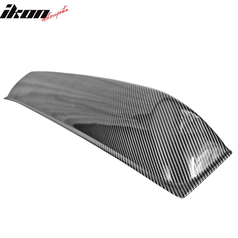 IKON MOTORSPORTS, Roof Spoiler Compatible With 2009-2020 Nissan 370Z Coupe, PP Rear Window Visor Roof Lip Spoiler Wing