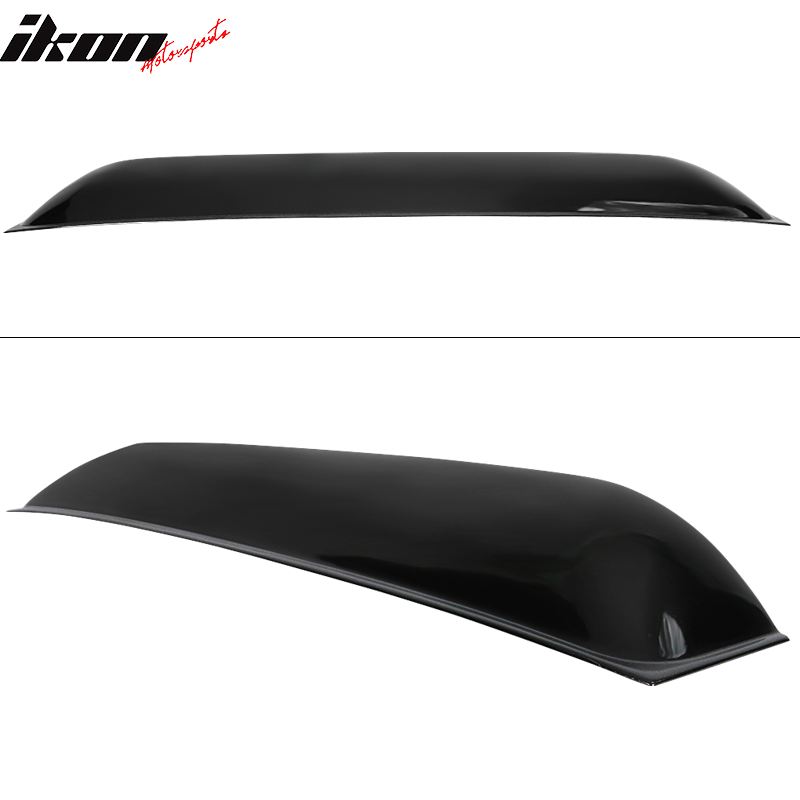 IKON MOTORSPORTS, Roof Spoiler Compatible With 2009-2020 Nissan 370Z Coupe, PP Rear Window Visor Roof Lip Spoiler Wing