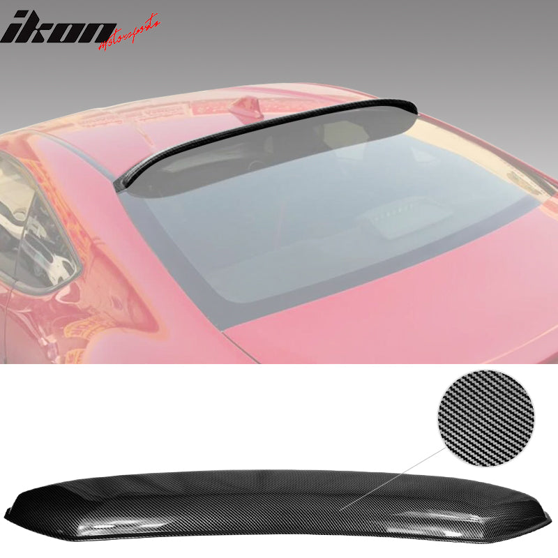 IKON MOTORSPORTS, Roof Spoiler Compatible With 2013-2016 Scion FR-S/2013-2020 Subaru BRZ/2017-2020 Toyota 86, PP Rear Window Visor Roof Spoiler Wing, 2014 2015 2016 2017 2018 2019