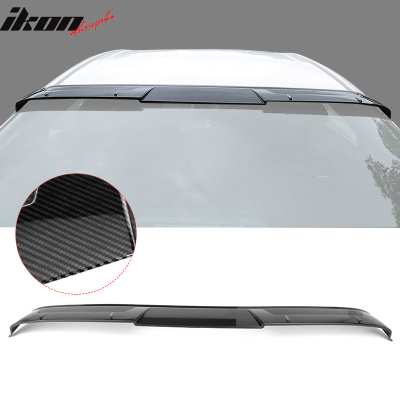 2018-2025 Toyota Camry IKON V2 Carbon Fiber Print Roof Spoiler ABS