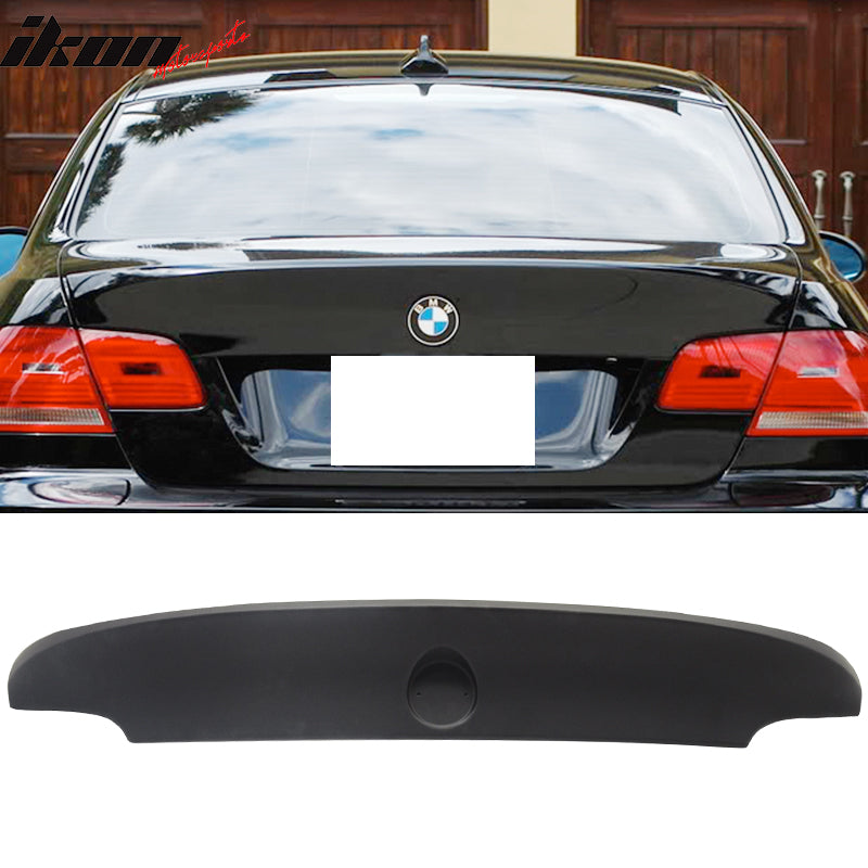 2007-2013 BMW E92 3 Series Coupe CSL Matte Black Rear Spoiler Wing ABS