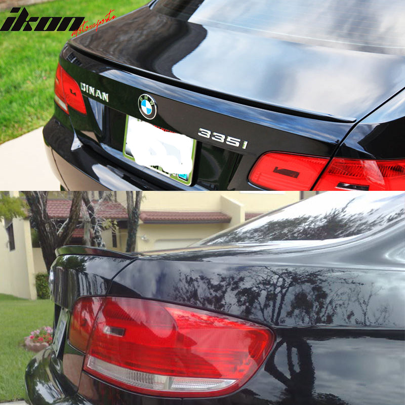 Fits 07-13 BMW E92 3-Series M3 Style Matte Black Rear Trunk Spoiler Wing Lip ABS