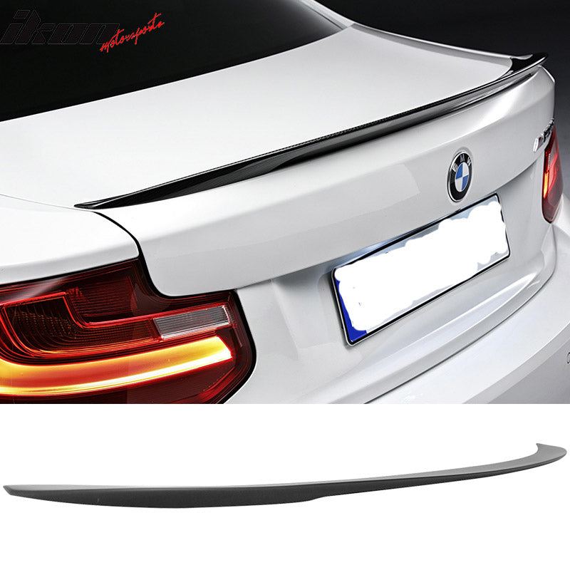 14-21 BMW F22 2 Series Performance Style Matte Black Rear Spoiler Wing