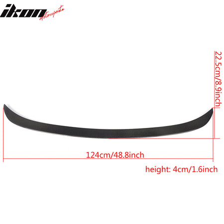 Fits 12-18 BMW F30 3 Series Sedan F80 M3 A Style Trunk Spoiler - Carbon Fiber