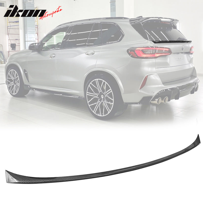 2019-23 BMW G05 X5 IKON Style Carbon Fiber Print Rear Spoiler Wing ABS