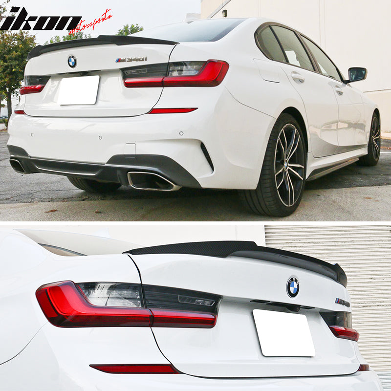 Fits 19-23 BMW 3-Series G20 M4 Style ABS Rear Trunk Spoiler Wing Lip