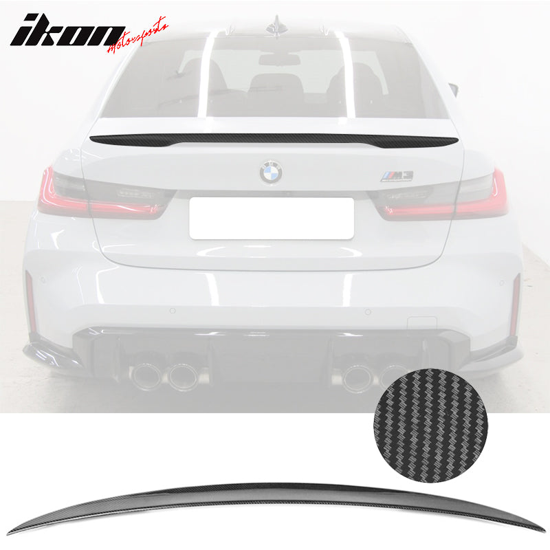 2021-2024 BMW G80 M3 P Style Rear Spoiler Wing Decklid Carbon Fiber