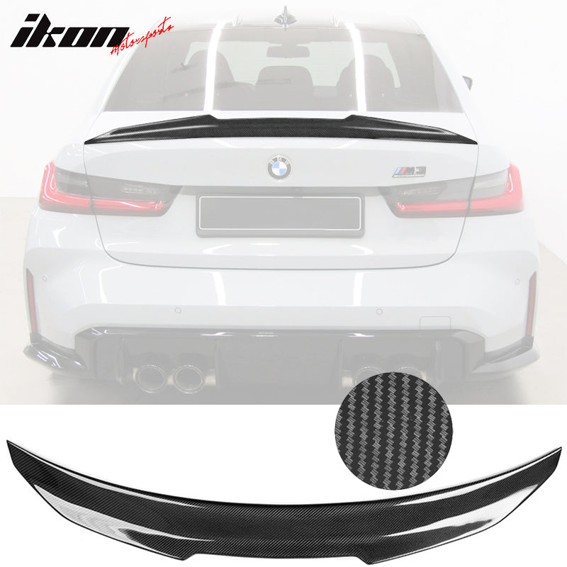 2021-2025 BMW G80 M3 PSM Style Rear Spoiler Wing Real Carbon Fiber