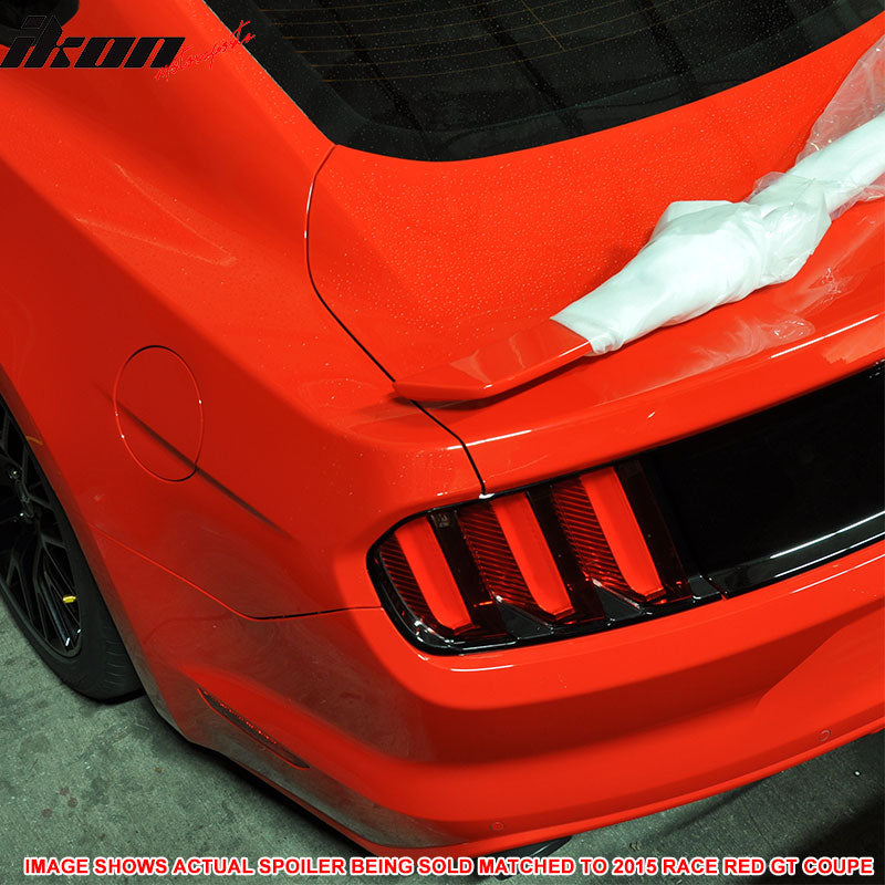 Clearance Sale Fits 15-23 Ford Mustang Coupe Rear Trunk Spoiler R Style #PQ Red