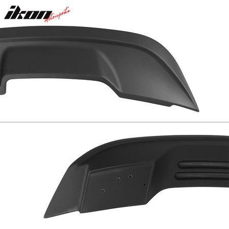 IKON MOTORSPORTS, Trunk Spoiler Compatible With 2015-2022 Ford Mustang Coupe, Rear Trunk Lip Wing Spoiler Rear Lid Wing ABS Plastic GT500 Style, 2016 2017 2018 2019 2020