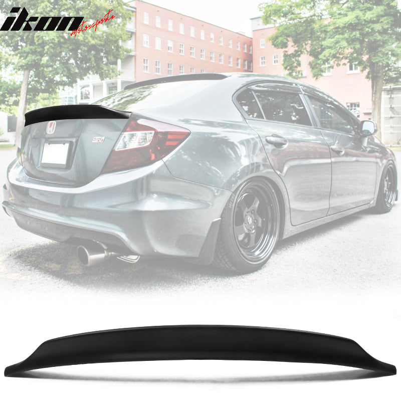 2012-2015 Honda Civic Duckbill V2 Style Unpainted Rear Spoiler