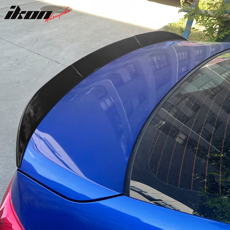 IKON MOTORSPORTS, Rear Trunk Spoiler Compatible With 2022 Honda Civic 11th Gen Sedan, Rear Trunk Spoiler Wing Lip Added on Bodykit Replacement ABS Plastic HPD Style