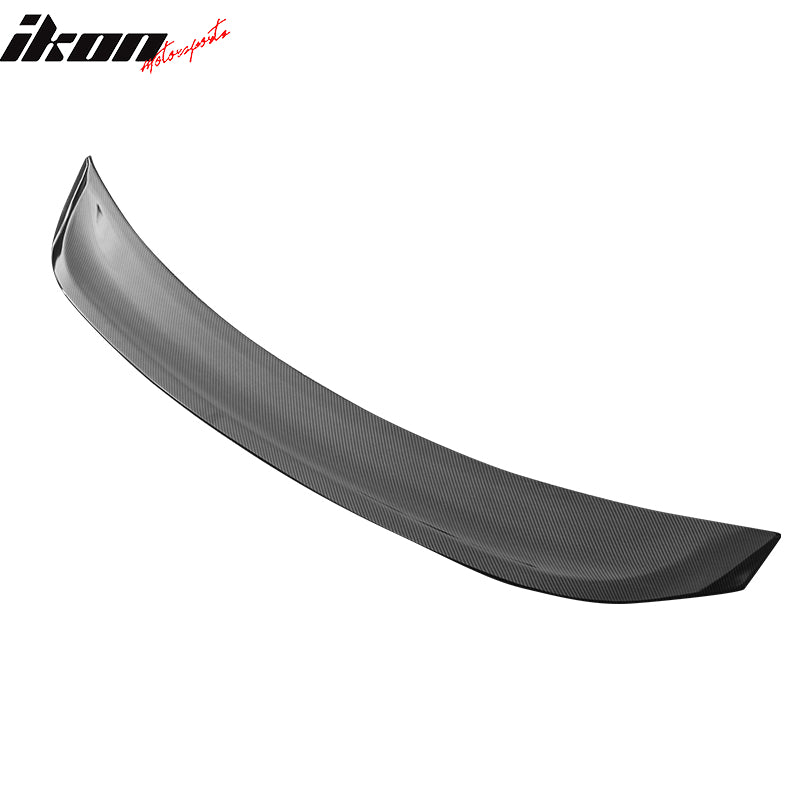 IKON MOTORSPORTS, Duckbill Trunk Spoiler Compatible With 2022 Honda Civic Sedan 4-Door, IKON Style ABS Plastic Rear Tail Trunk Wing Spoiler Lip