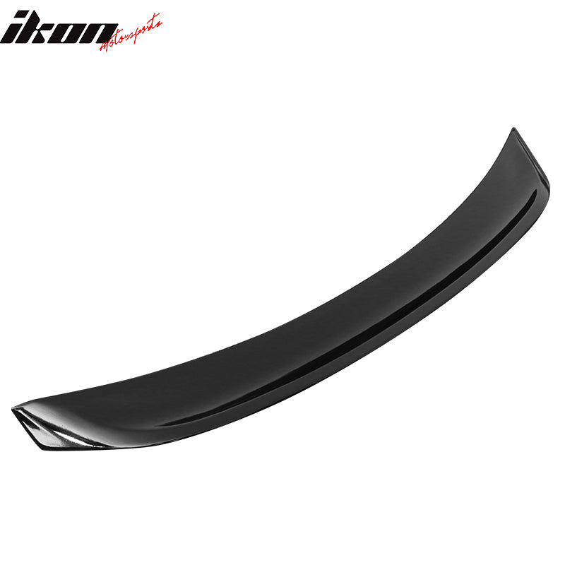 IKON MOTORSPORTS, Duckbill Trunk Spoiler Compatible With 2022 Honda Civic Sedan 4-Door, IKON Style ABS Plastic Rear Tail Trunk Wing Spoiler Lip