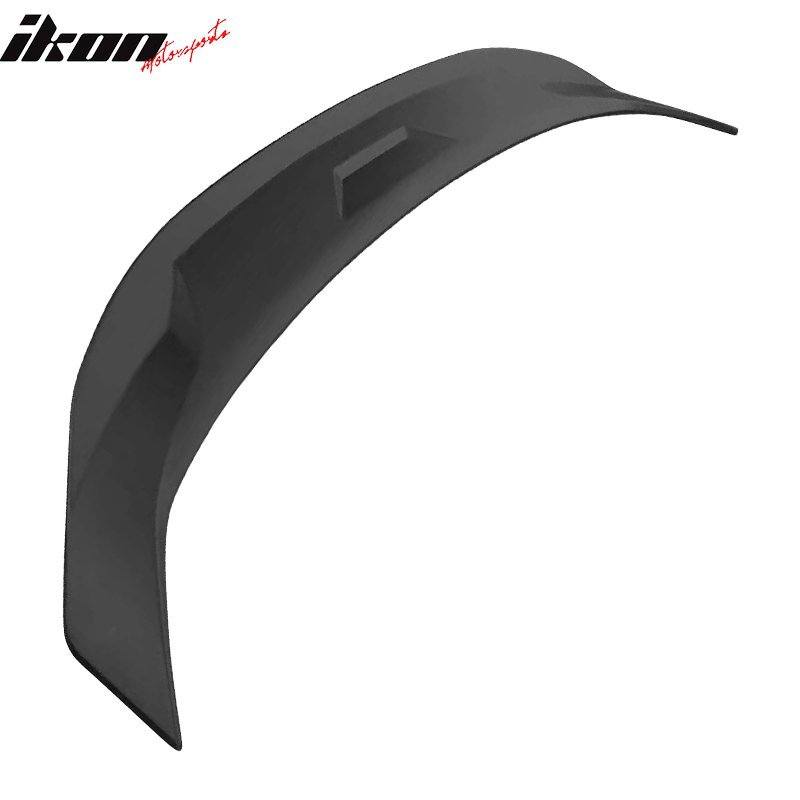 IKON MOTORSPORTS, Trunk Spoiler Compatible With 2022 Honda Civic Sedan 4-Door, JDM Style ABS Plastic Rear Tail Trunk Wing Spoiler Lip