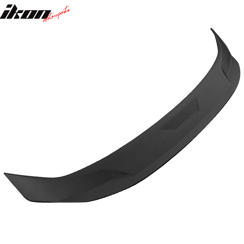 IKON MOTORSPORTS, Trunk Spoiler Compatible With 2022 Honda Civic Sedan 4-Door, JDM Style ABS Plastic Rear Tail Trunk Wing Spoiler Lip