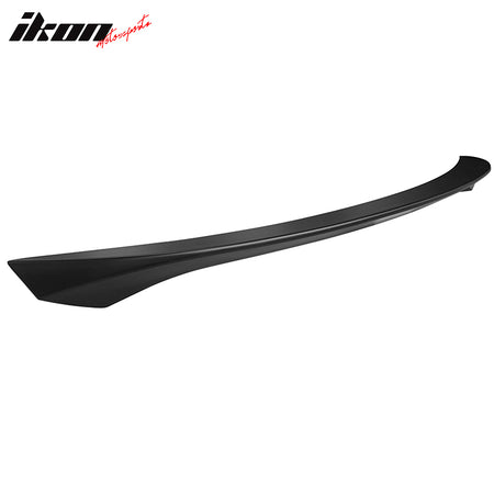 IKON MOTORSPORTS, Trunk Spoiler Compatible With 2014-2023 Infiniti Q50, ABS Plastic AS Style High Kick Duckbill Rear Trunk Lid Spoiler